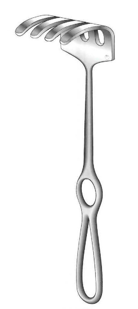 Retractor Ollier, valva = 36 x 60 mm