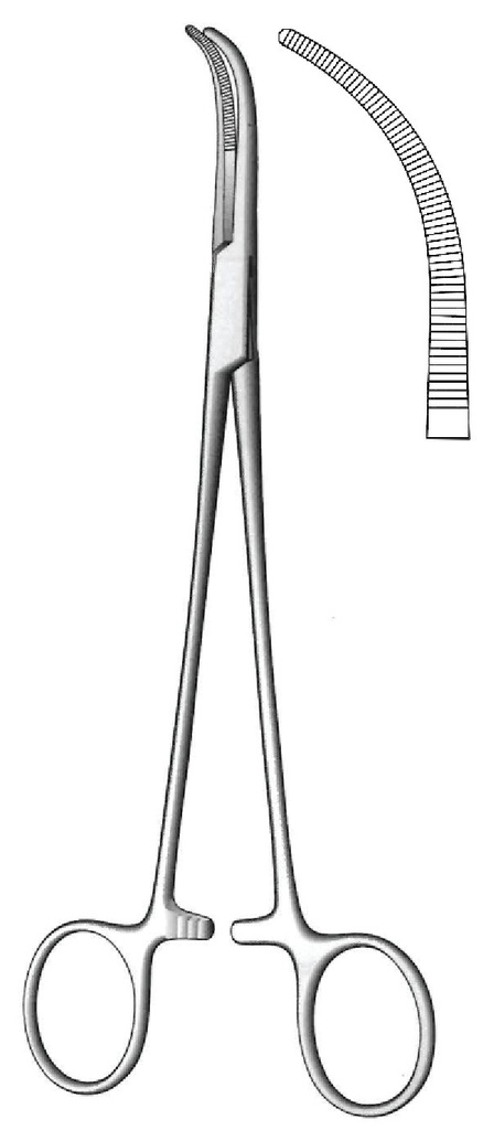 Overholt-Geissendorfer dissection and ligation clamp, Figure 2-Length = 21 cm / 8-1 / 4 "