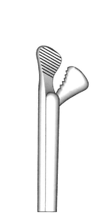 Pinza para papiloma, punta = 7 mm