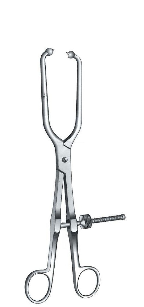 Pelvic replacement clamp, straight - length = 25 cm / 10 "