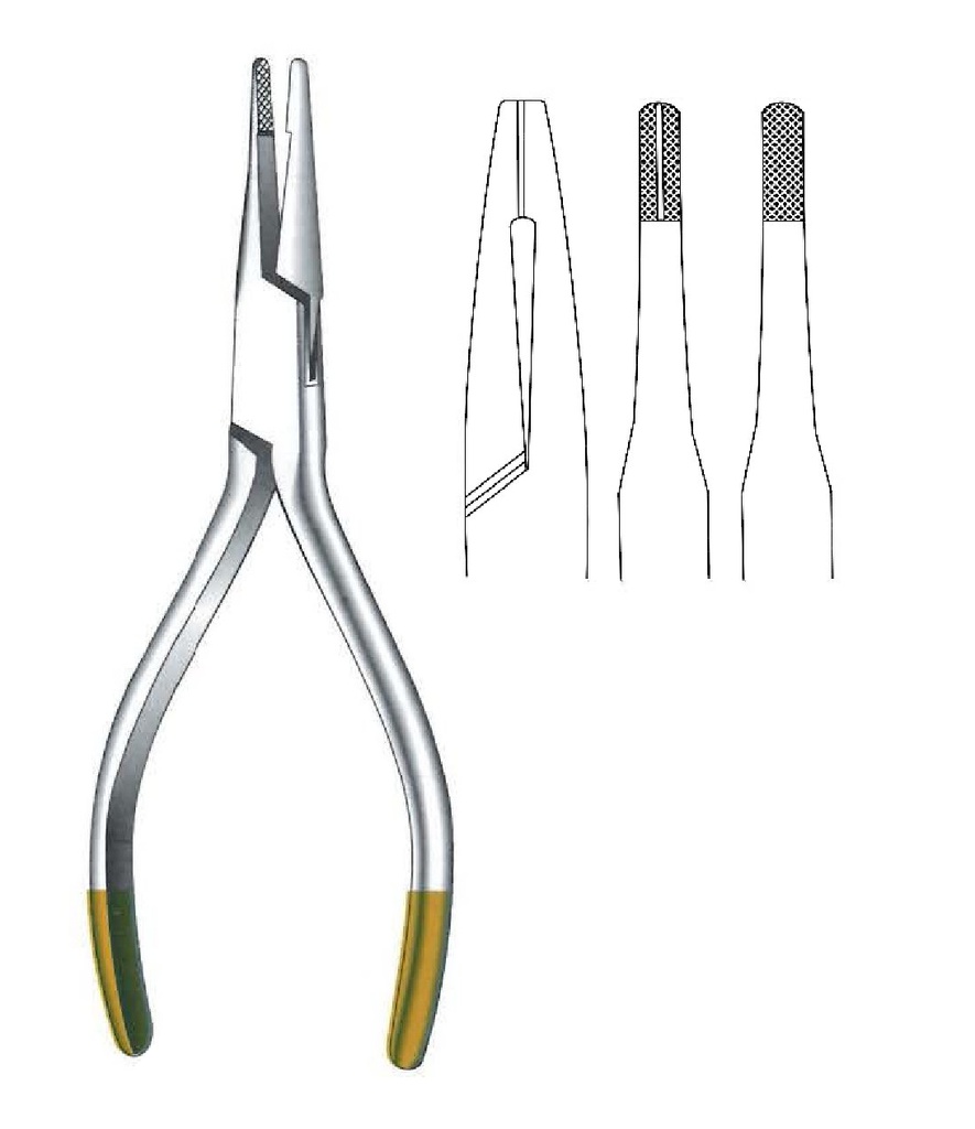 Pinza extractora de pasadores, punta de 4 mm, TC Gold