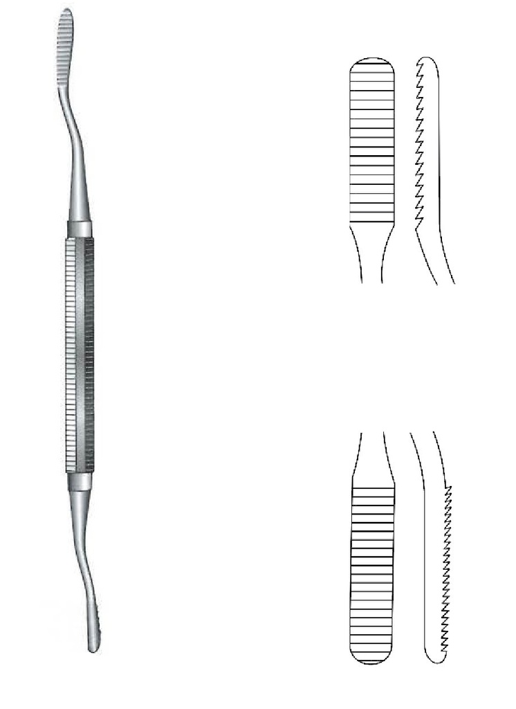 Polokoff Bone Rasp, width = 6 mm
