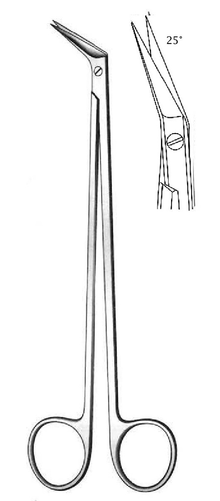 Potts-Smith vascular scissors, standard, angle = 25 °