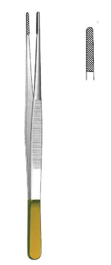 Potts -Smith dissection clamp, Gold TC - length = 15 cm / 6 "
