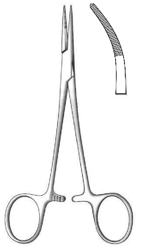 Providence-hospital artery clamp, curve