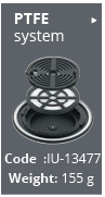 PTFE filter system for barrier sterilization container B3