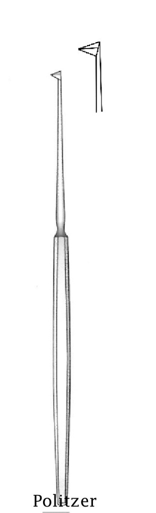 Aguja para paracentesis Pulitzer, angulada