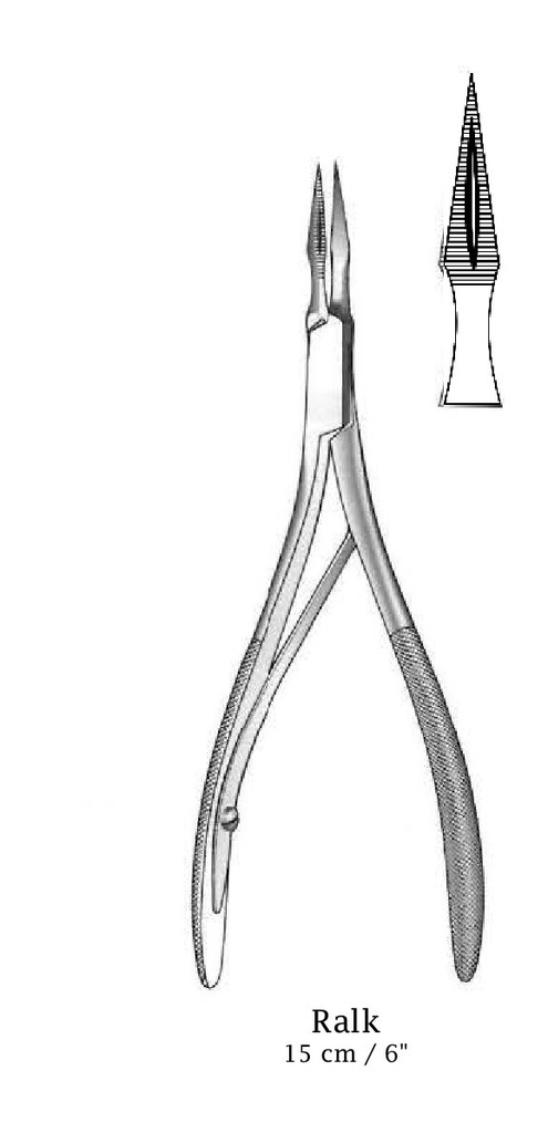 Pinza para astillas Ralk, recta