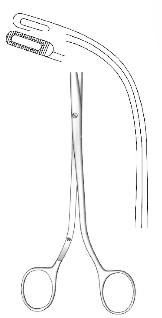 Randall renal calculations clamp, Figure 2 - Length = 22 cm / 8-3 / 4 "