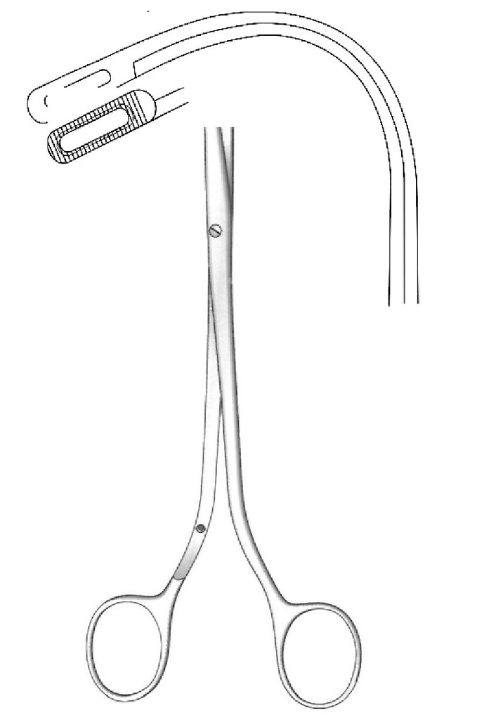 Randall renal calculations clamp, Figure 3 - Length = 22 cm / 8-3 / 4 "