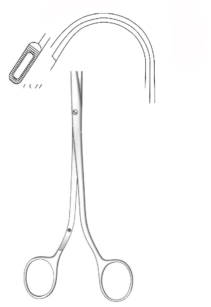 Randall renal calculations clamp, Figure 4 - Length = 22 cm / 8-3 / 4 "