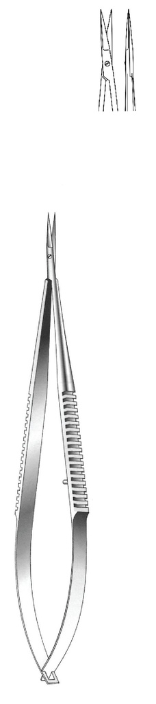 Micro tijera Reill, recta, longitud = 14 cm / 5-1/2"