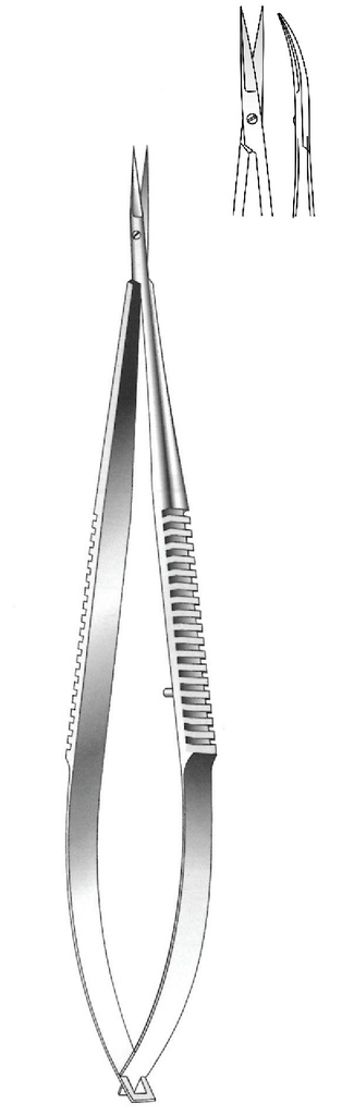 Reill Micro scissor, curve, length = 15.5 cm / 6 "
