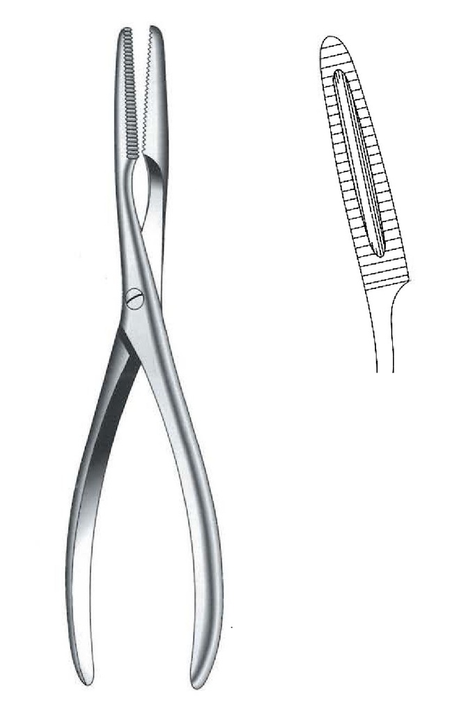 Kidnapping bone clamping clamp, curve
