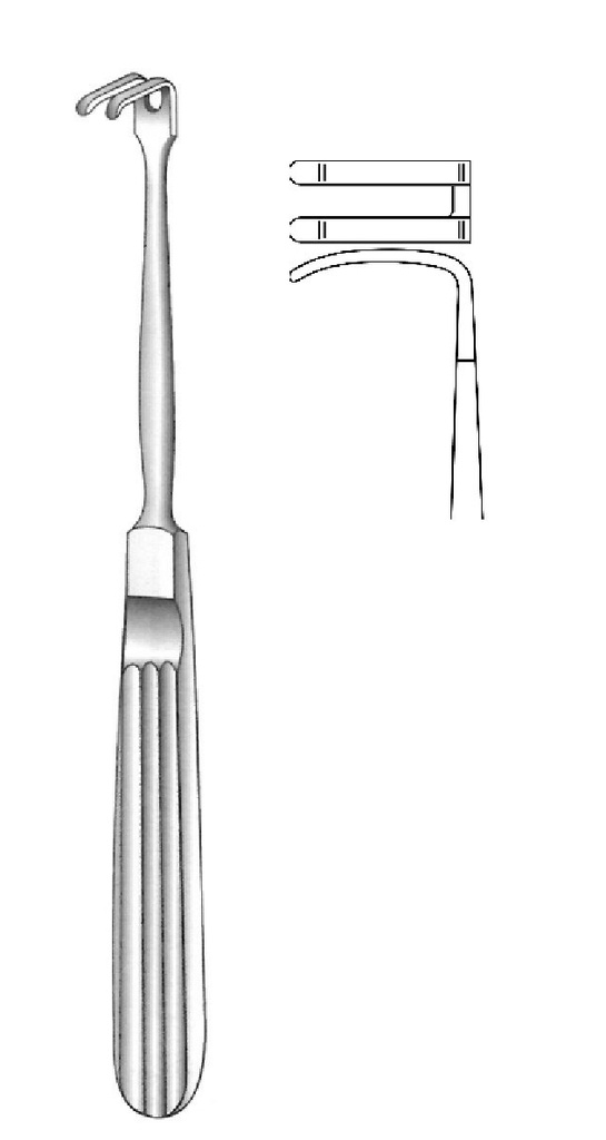 Koberg rhinoplasty instrument, tip = 14 x 17 mm