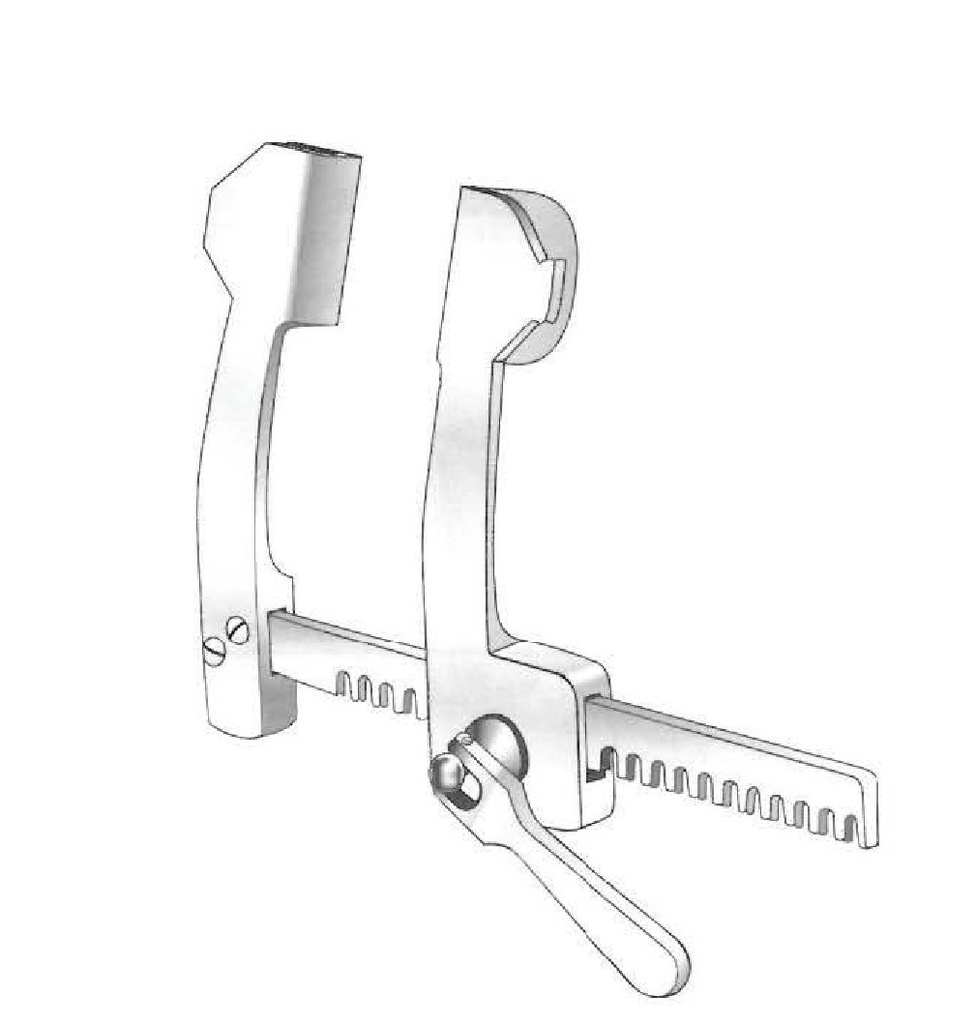 Separador de costillas Cooley, ancho de apertura = 140 mm