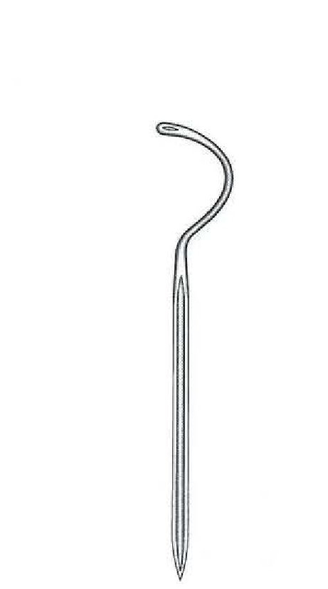 Aguja Roser - longitud = 12.5 cm / 5&quot;