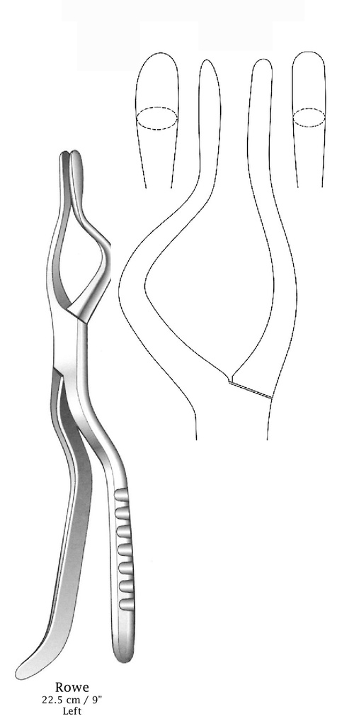 Rowe Disimpaction Forceps, Left Tip, Left Hand, Figure 2
