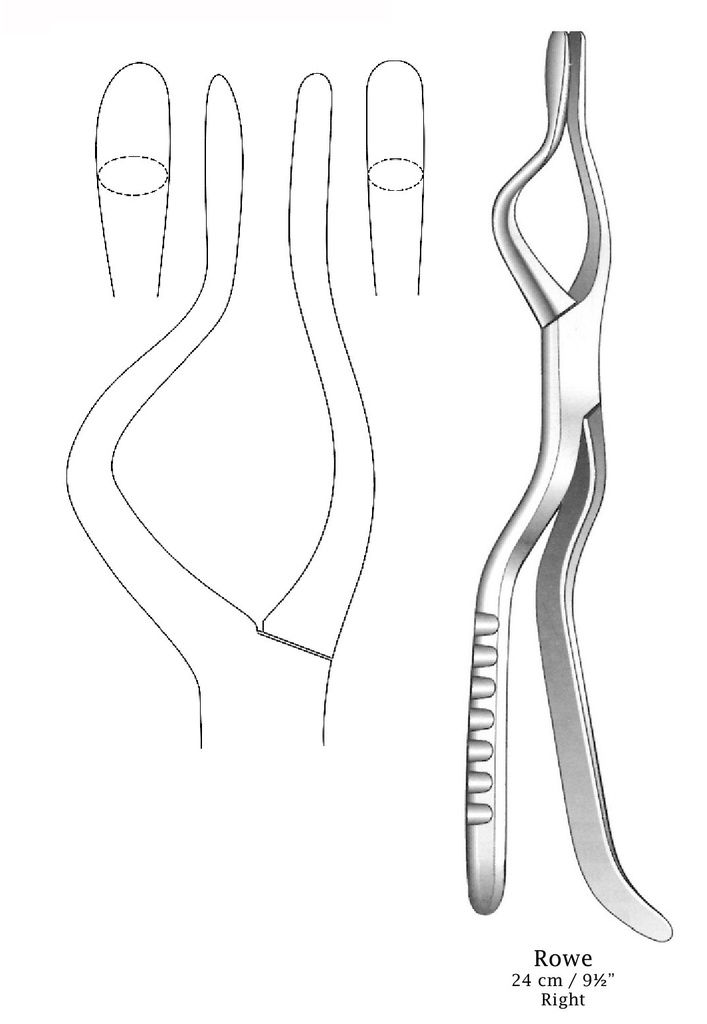 Rowe Disimpaction Forceps, Right Tip, Left Hand, Figure 2