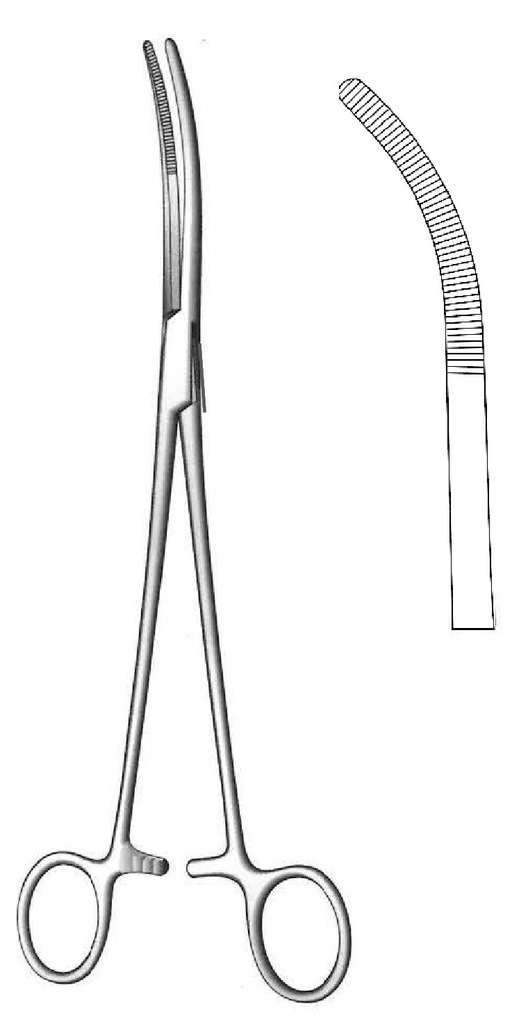 Pinza para disección y ligadura de Rumel, figura 2