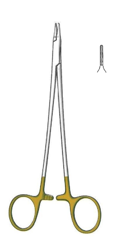 Ryder -Vascular Needle holder, Gold TC - Length = 13 cm / 5 "