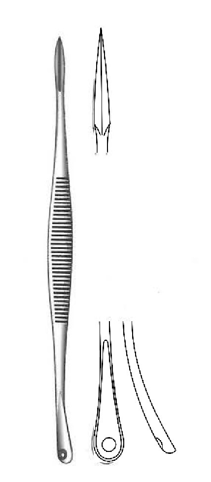 Extractor para comedones Saalfeld - longitud = 14 cm / 5-1/2"