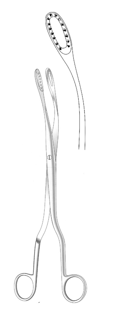 Pinza para placenta y óvulos Saenger