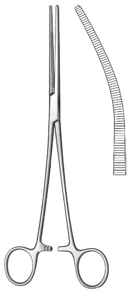 Pinzas para arteria Sarot, curva