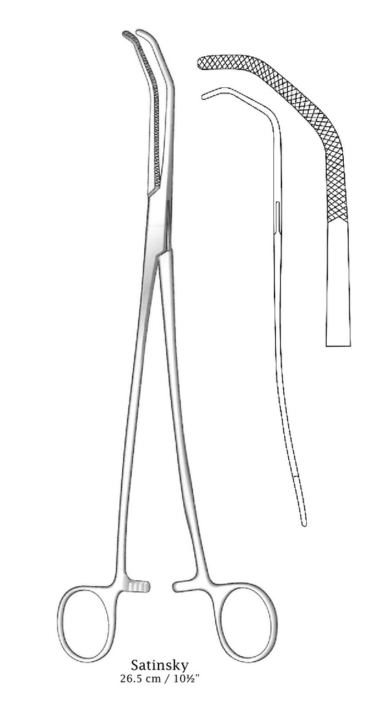 Pinza Satinsky - longitud = 26,5 cm / 10-1/2", figura 2