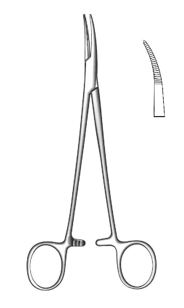 Pinza para arteria Sawtell, figura 1