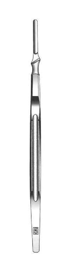 Scalpel handle, straight, number 5
