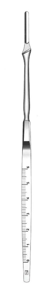 Scalpel handle, straight, number 7