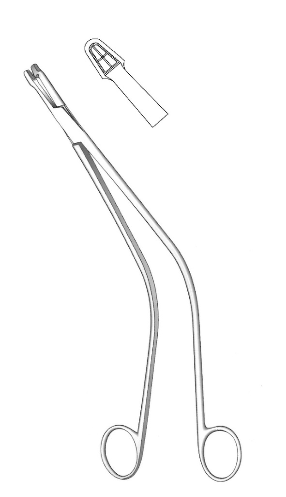 Schubert uterine biopsy clamp - length = 26 cm / 10-1 / 4 "