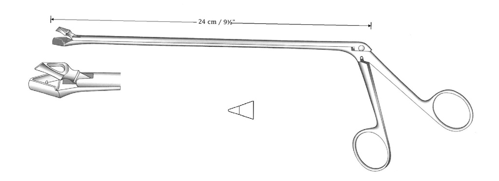 Pinza para biopsia uterina de Schumacher, grande