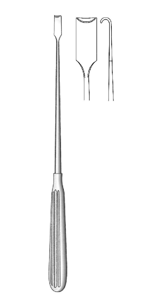 Retractor para raíces nerviosas Scoville, recta