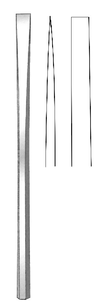 Osteótomo óseo de Sheehan, hoja = 5 mm