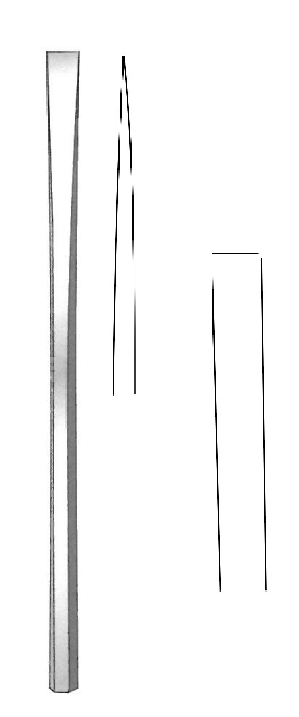 Osteótomo óseo de Sheehan, hoja = 6 mm