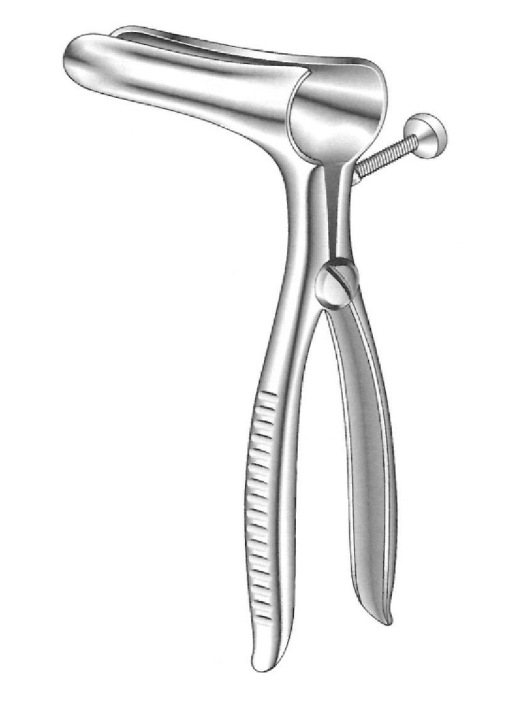 Rectal Sims, solid, chromed walv