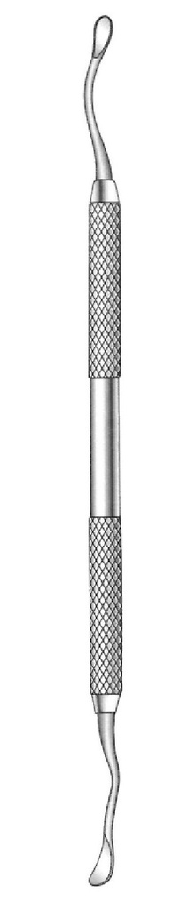 Cureta para elevación de seno, punta = 2.6/2.6 mm - longitud = 17.5 cm / 7"
