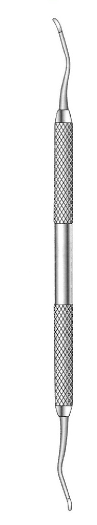 Breast elevation cure, tip = 2.6 / 2.6 mm - length = 18 cm / 7 "