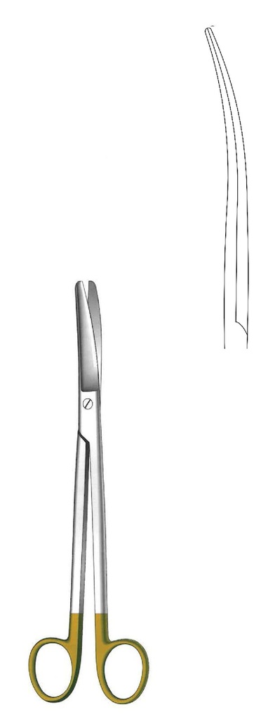 Sims Scissors, curved, TC Gold