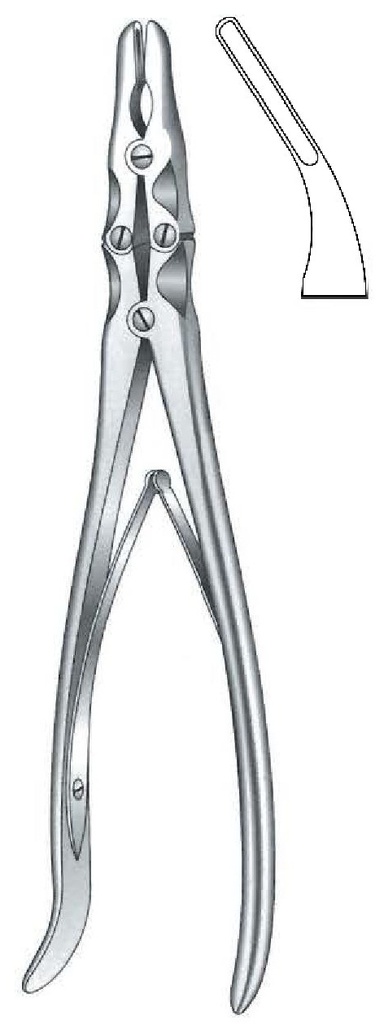 Pinza para laminectomía Smith-Peterson, curva fuerte