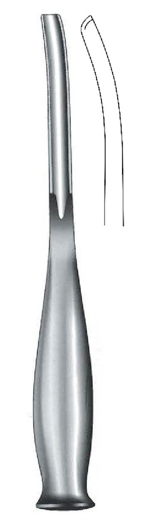 Gubia for the Smith-Peterson bone, curve, width = 25 mm