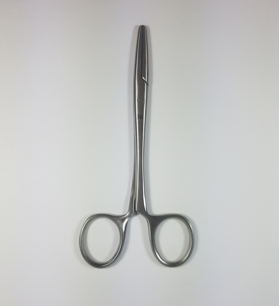 Pinza para arteria Spencer Wells con tornillo, recta - longitud = 12.5 cm / 5"
