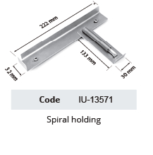 Spiral retention device - 222 to 133 mm