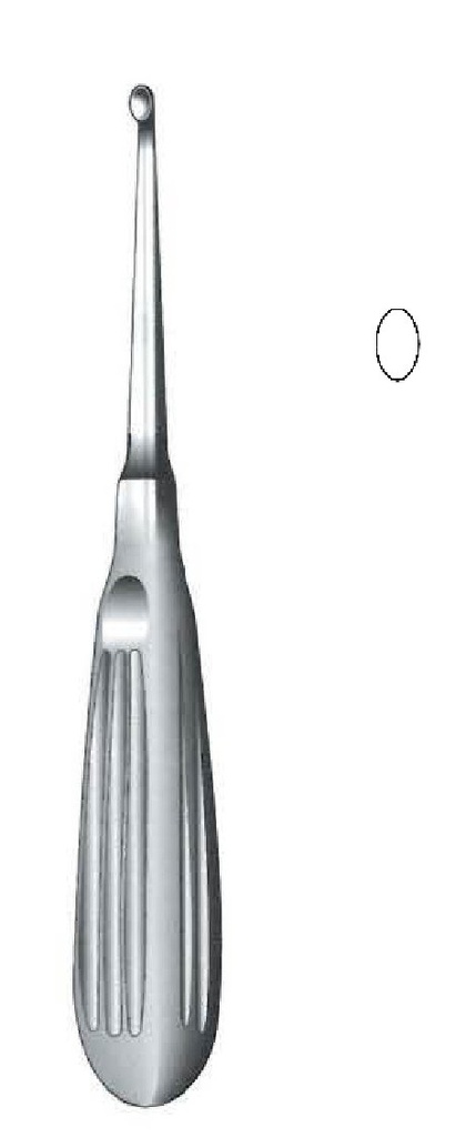 Cureta para hueso Spratt, figura 0