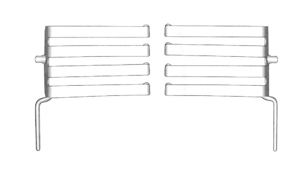 Retractor perineal St-Marks - valva = 105 x 70 mm