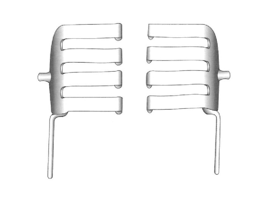 Retractor perineal St-Marks - valva = 55 x 70 mm