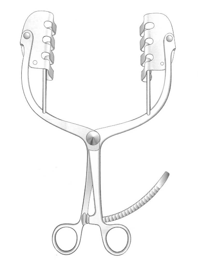 Juego de retractor perineal de St-Marks