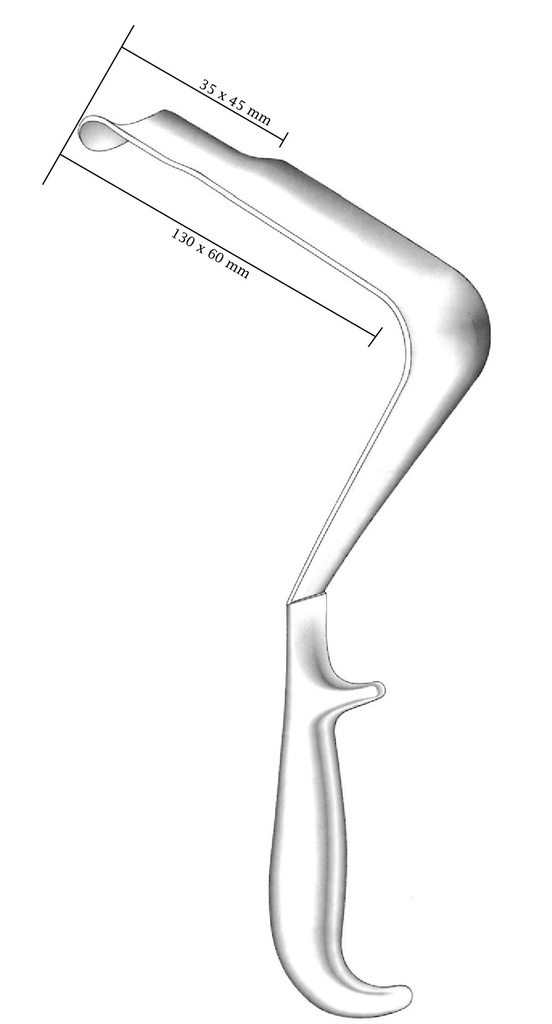 Retractor de pelvis St-Marks, figura 1